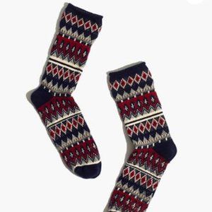 Madewell Trouser Glitter Socks, 2 Pairs NEW